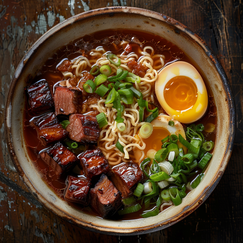 Ramen with Meatyer smoked meat bites