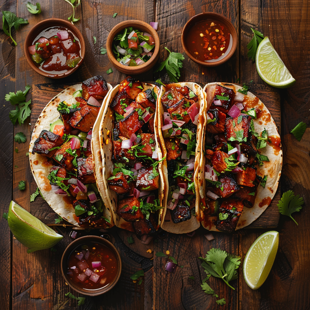 Tacos with Meatyer smoked meat bites